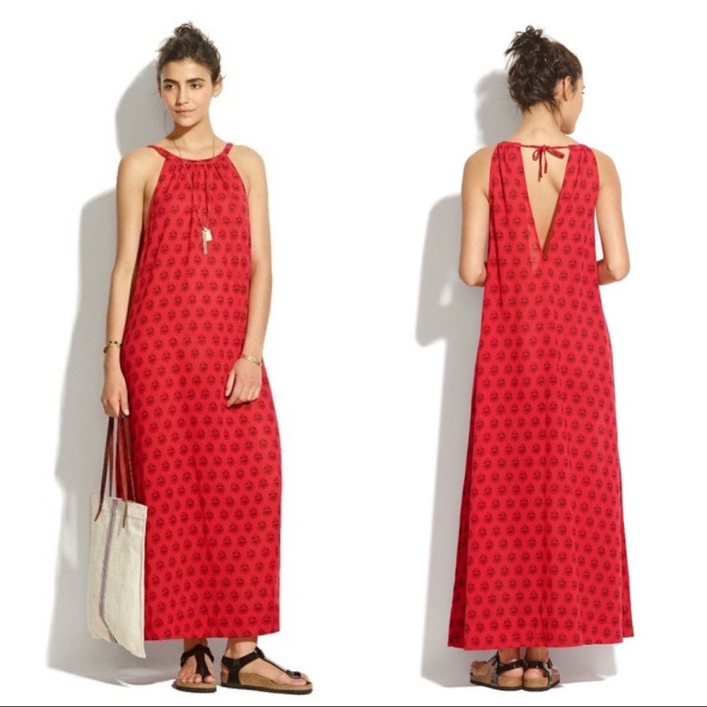Madewell Red Maxi Dress